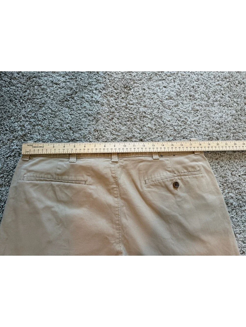 J.Crew Men’s Khaki Chino Shorts Flat Front 9” Inseam Size 36 Classic Preppy